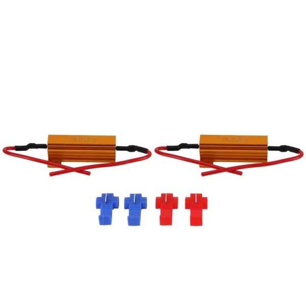 2 PCS Car Canbus Error Canceller Decoder Load Resistor LED 50W 8 Ohm No Blinking Decoder - Image 6