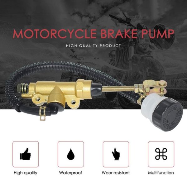 Motorcycles Rear Brake Master Cylinder Pump for Honda Sportrax 400 TRX400EX 1999-2008 (Gold) - Image 2