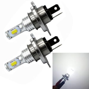 2 PCS H4 72W 1000LM 6000-6500K Super Bright White Light Car Fog LED Bulbs, DC 12-24V (White Light)