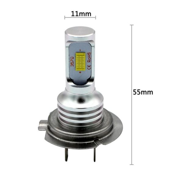 2 PCS H7 72W 1000LM 6000-6500K Super Bright White Light Car Fog LED Bulbs, DC 12-24V (White Light) - Image 5