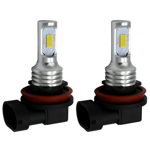 2 PCS H8 / H11 72W 1000LM 6000-6500K Super Bright White Light Car Fog LED Bulbs, DC 12-24V (Yellow Light) - Image 2