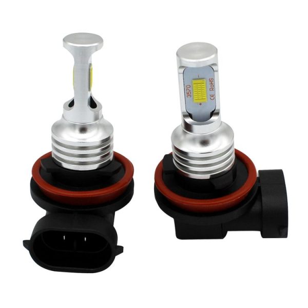 2 PCS H8 / H11 72W 1000LM 6000-6500K Super Bright White Light Car Fog LED Bulbs, DC 12-24V (Yellow Light) - Image 3