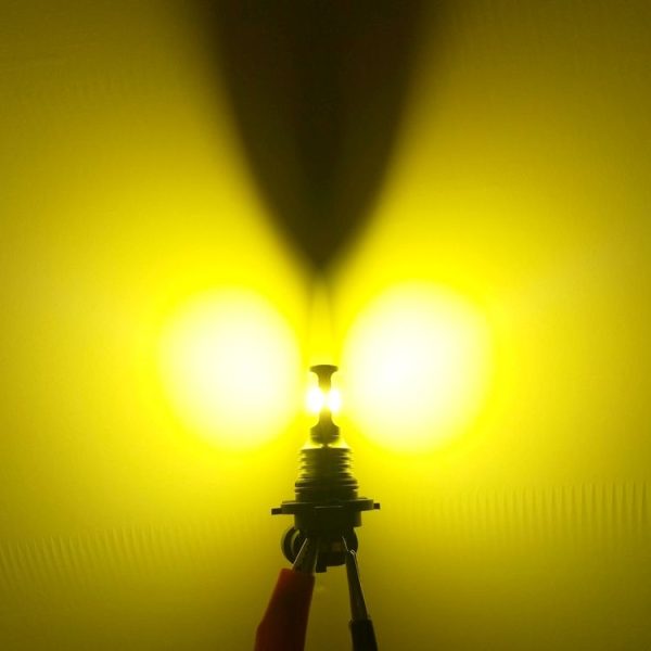 2 PCS H16 (EU) 72W 1000LM 6000-6500K Super Bright White Light Car Fog LED Bulbs, DC 12-24V (Yellow Light) - Image 6