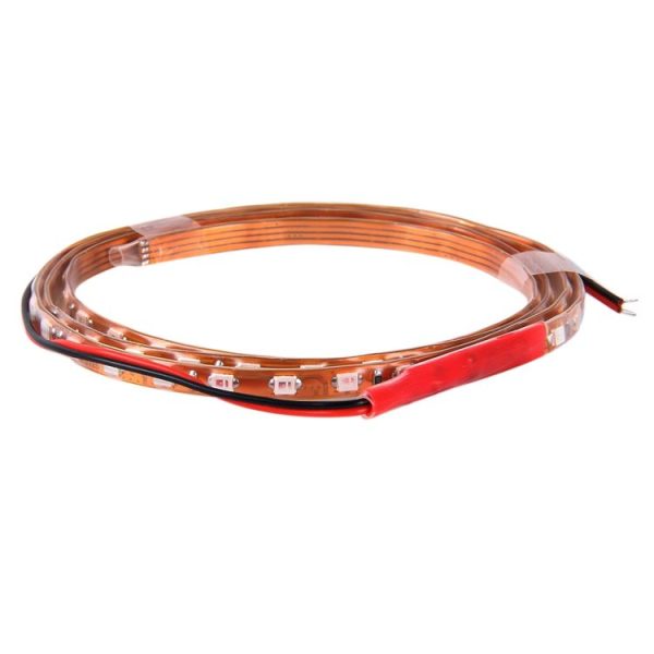 5 PCS Flow Style 45 LED 3528 SMD Waterproof Flexible Car Strip Light for Car Decoration, DC 12V, Length: 90cm (Pink Light) - Image 2