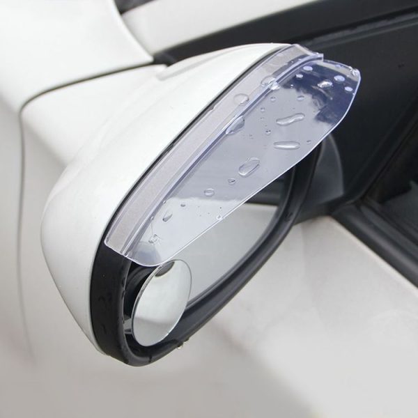 1 Pair Car Rearview Mirror Rain Blades Car Back Mirror Eyebrow Rain Cover Car Rearview Mirror Eyebrow Covers Flexible Protection Rainproof Decoration Accessories (Transparent) - Image 9