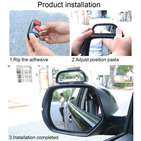 SHUNWEI Car Adjustable Blind Spot Mirror Wide Angle Auxiliary Rear View Side Mirror - Image 7