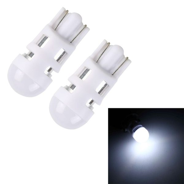2 PCS T10 3W 200LM 6000K Car Clearance Lights Car Marker Light with 1 SMD-3030-LED Lamps, DC 12V (White Light)