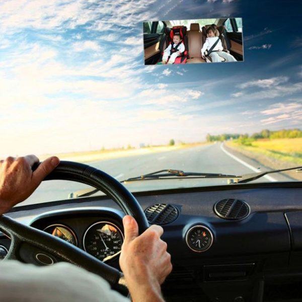 360 Degree Car Adjustable Interior Windshield Rectangular Blind Spot Mirror with Suck Cup Holder - Image 11