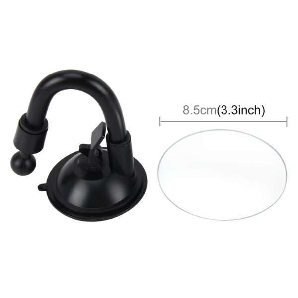 360 Degree Adjustable Car Interior Windshield Circular Blind Spot Mirror with Sucking Cup Holder - Image 5