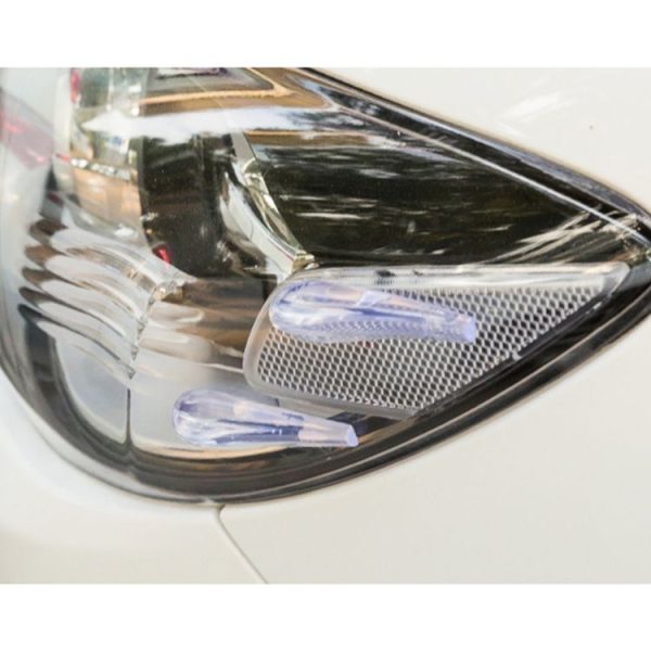6 PCS Universal Resin Rear Spoiler Car Auto Rear Spoiler Exterior Rear Spoiler Kit Car Crash Strip Spoiler Routed Board Mute Rectifier Noise Reduction Spoiler (Transparent) - Image 4