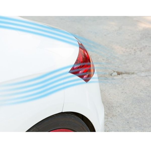 6 PCS Universal Resin Rear Spoiler Car Auto Rear Spoiler Exterior Rear Spoiler Kit Car Crash Strip Spoiler Routed Board Mute Rectifier Noise Reduction Spoiler (Transparent) - Image 5