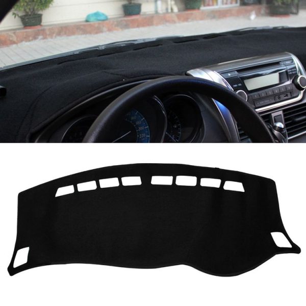 Car Light Pad Instrument Panel Sunscreen Mats Hood Cover for Nissan 14 Sylphy (Please note the model and year) (Black)