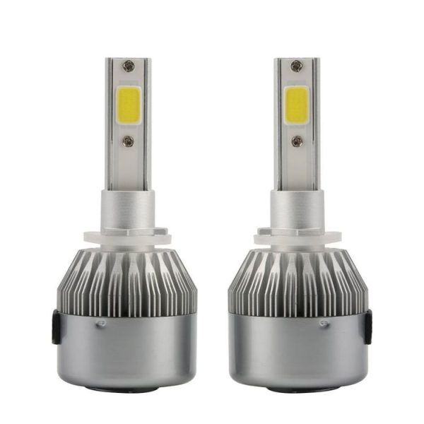 2pcs 880 / 881 18W 1800LM 6000K Waterproof IP68 Car Auto LED Headlight with 2 COB LED Lamps, DC 9-36V (White Light) - Image 2