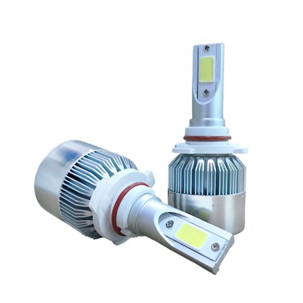 2pcs 9005 18W 1800LM 6000K Waterproof IP68 Car Auto LED Headlight with 2 COB LED Lamps, DC 9-36V (White Light) - Image 2