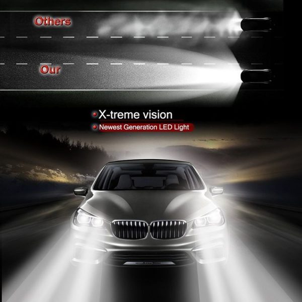 2 PCS C9 9006 18W 1800LM 6000K Waterproof IP68 Car Auto LED Headlight with 2 COB LED Lamps, DC 9-36V (White Light) - Image 8