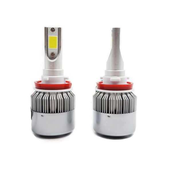 2pcs H8 / H11 18W 1800LM 6000K Waterproof IP68 Car Auto LED Headlight with 2 COB LED Lamps, DC 9-36V (White Light) - Image 2