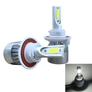 2pcs H13 18W 1800LM 6000K Waterproof IP68 Car Auto LED Headlight with 2 COB LED Lamps, DC 9-36V (White Light)