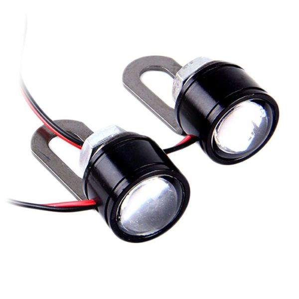 2 PCS 12V 3W Eagle Eyes LED Light For Motorcycle, Wire Length: 45cm (Blue Light) - Image 3