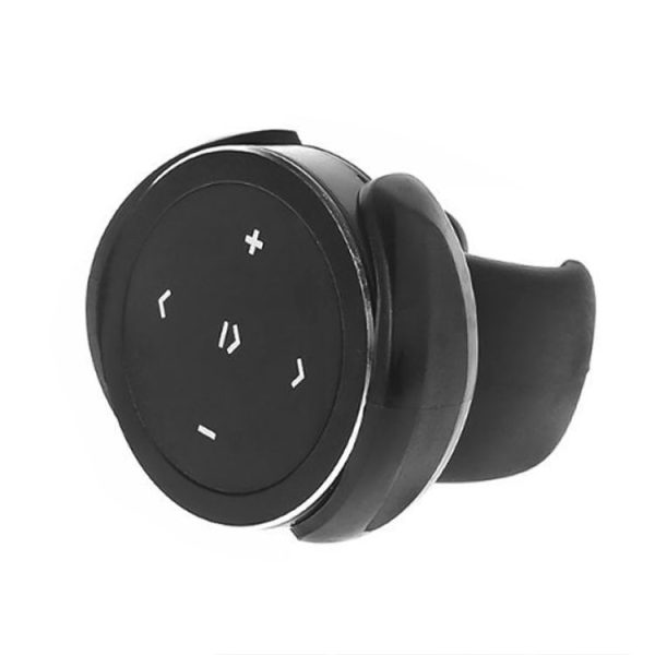 Car Wireless Bluetooth Controller Mobile Phone Multimedia Multi-functional Steering Wheel Remote Controller with Holder (Black) - Image 2
