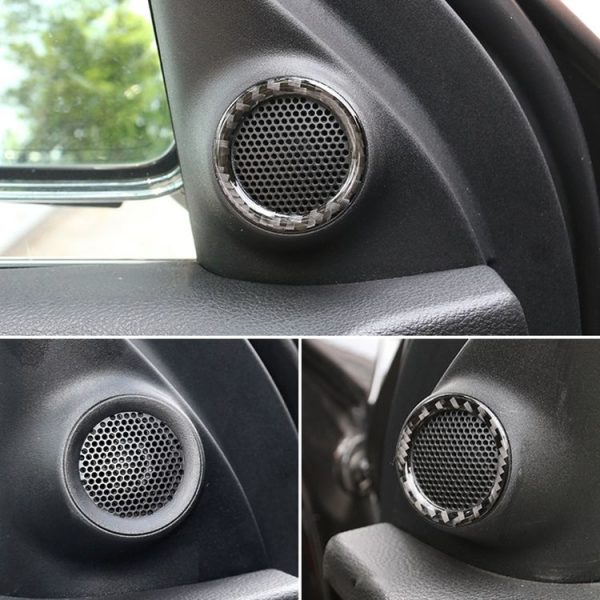 2 PCS Car Rear Horn Carbon Fiber Decorative Sticker for Jeep Grand Cherokee 2014-2017 - Image 6