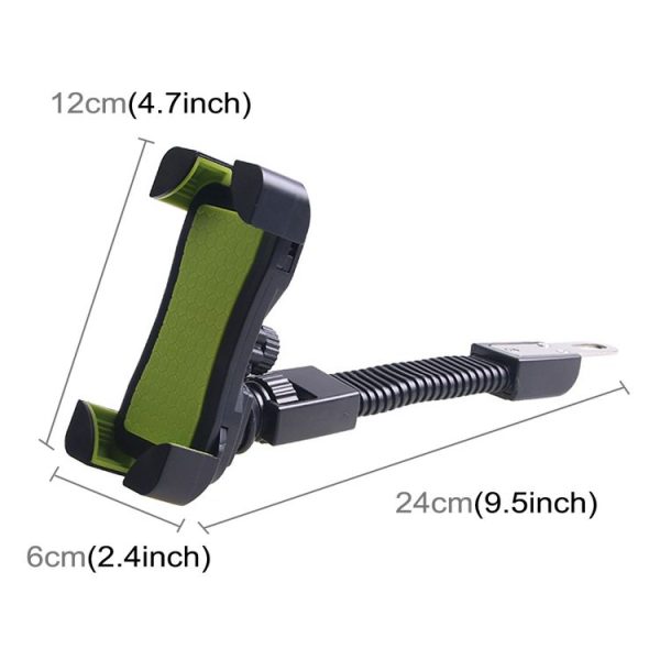 Universal 360 Degrees Free Rotation ABS Motorcycle Phone Bracket Mountain Bike Navigation Bracket GPS / Mobile Holder for 3.5-6.5 inch Mobile Phone (Green) - Image 3