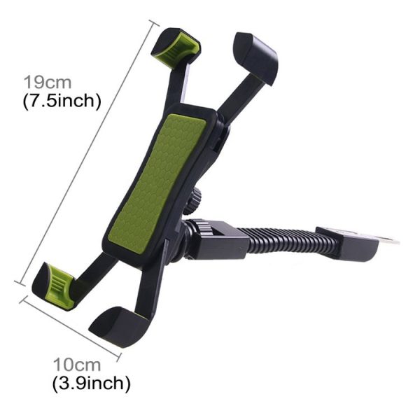 Universal 360 Degrees Free Rotation ABS Motorcycle Phone Bracket Mountain Bike Navigation Bracket GPS / Mobile Holder for 3.5-6.5 inch Mobile Phone (Green) - Image 4