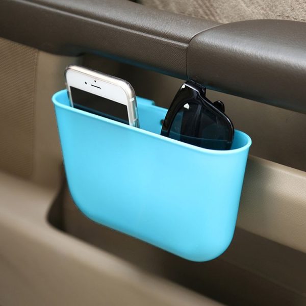 Car Cup Holder Garbage Can Portable Vehicle Trash Can Bin Rubbish Bin Organizer Car-mounted Trash Car Storage Box (Black) - Image 4
