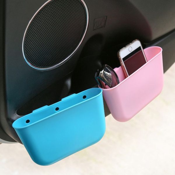 Car Cup Holder Garbage Can Portable Vehicle Trash Can Bin Rubbish Bin Organizer Car-mounted Trash Car Storage Box (Black) - Image 5