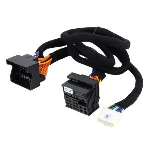 Car Radio DVD GPS DSP Ampplified Audio Extension Power Cable Wiring, Cable Length: 1.5m, For Volkswagen, Audi A4 / Q5 / Q7, Passat Lingyu, BMW B / C Series, Passat B5, Cayenne and More Vehicles