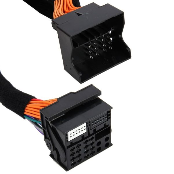 Car Radio DVD GPS DSP Ampplified Audio Extension Power Cable Wiring, Cable Length: 1.5m, For Volkswagen, Audi A4 / Q5 / Q7, Passat Lingyu, BMW B / C Series, Passat B5, Cayenne and More Vehicles - Image 3