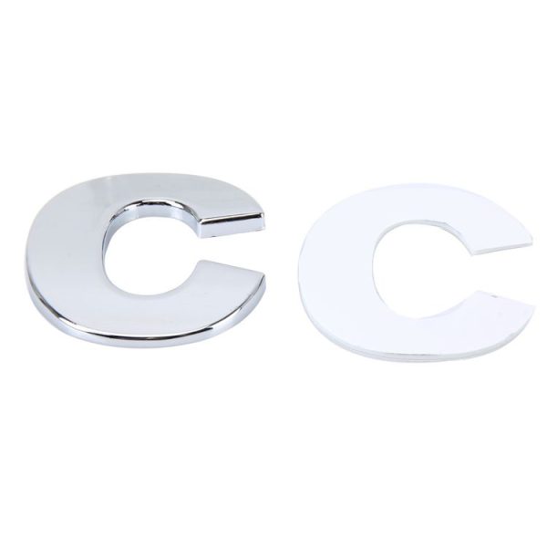 Car Vehicle Badge Emblem 3D English Letter C Self-adhesive Sticker Decal, Size: 4.5*4.5*0.5cm - Image 4