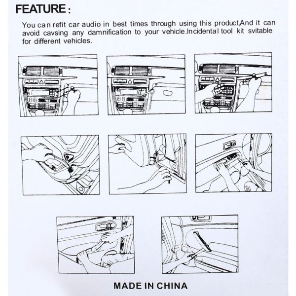 12 in 1 Car Audio System Dashboard Door Panel Removal Dismantling Tools Kit - Image 5
