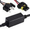 2 PCS DC 12V Universal H4 Bulb Harness Wiring Relay Harness Relay Wiring HID Relay Wiring Harness HID H4 Xenon Light System Relay Harness for Hi / Lo HID - Image 3