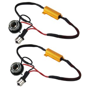 2 PCS 1156 / BA15S Car Canbus Error Canceller Decoder Load Resistor LED 50W 8 Ohm No Blinking Decoder