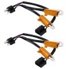 2 PCS H4 Car Canbus Error Canceller Decoder Load Resistor LED 50W 8 Ohm No Blinking Decoder Heat Resistance Aluminum Case Heat Sink High Power Metal Shell Resistance - Image 2
