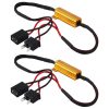 2 PCS H7 Car Canbus Error Canceller Decoder Load Resistor LED 50W 8 Ohm No Blinking Decoder Heat Resistance Aluminum Case Heat Sink High Power Metal Shell Resistance - Image 2