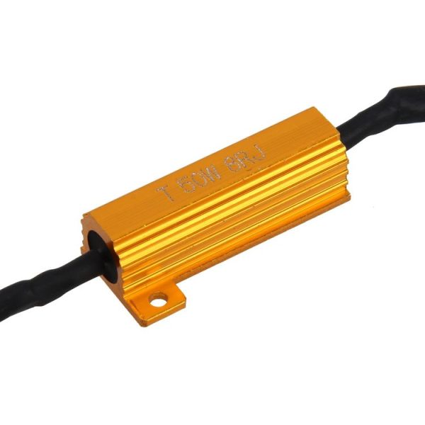 2 PCS H8 / H11 Car Canbus Error Canceller Decoder Load Resistor LED 50W 8 Ohm No Blinking Decoder Heat Resistance Aluminum Case Heat Sink High Power Metal Shell Resistance - Image 3