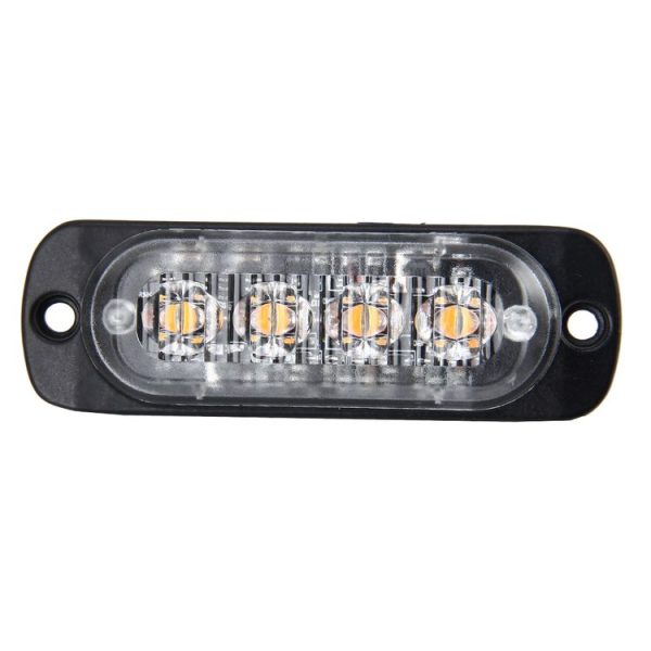 DC 12V-24V 2W 4LEDs SMD-2835 Lamps 17 Flash Patterns 3 Lines Car Flash Lamp Waterproof Car Truck Emergency Strobe Flash Warning Light, Cable Length: 90cm - Image 4