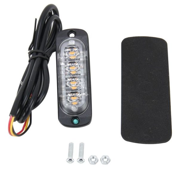 DC 12V-24V 2W 4LEDs SMD-2835 Lamps 17 Flash Patterns 3 Lines Car Flash Lamp Waterproof Car Truck Emergency Strobe Flash Warning Light, Cable Length: 90cm - Image 5