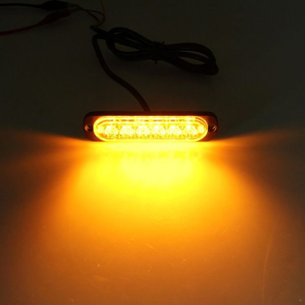 DC 12V-24V 2W 6LEDs SMD-2835 Lamps 17 Flash Patterns 3 Lines Car Flash Lamp Waterproof Car Truck Emergency Strobe Flash Warning Light, Cable Length: 90cm - Image 7