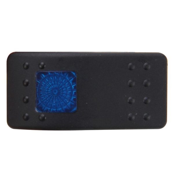 Car Truck Boat Switch Toggle Light Switch 4pin Waterproof 12 / 24V Bar Style Blue Toggle Reverse Rocker Rear Light Switch Car Auto Universal DIY 4 Pin Boat Cap OFF-ON Push Button with Indicator Light - Image 4