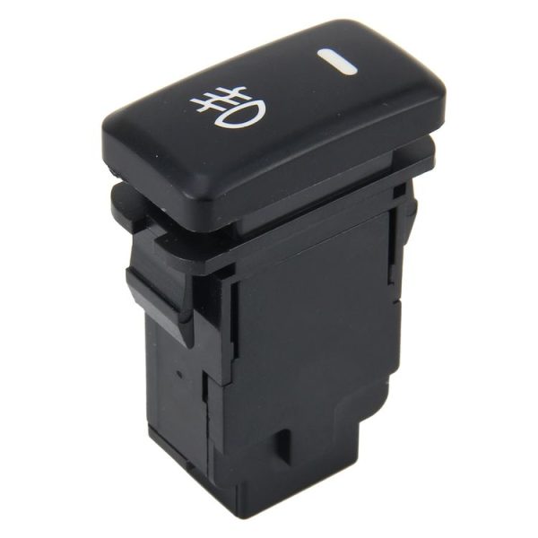 Car Fog Light Lamp Indicator 5 PIN On and Off Button Switch Control Auto Car Fog Light 5 Pin Switch On-Off Button Switch for Toyota, Large Size: 6*2.8*1.7cm (Yellow Light) - Image 2