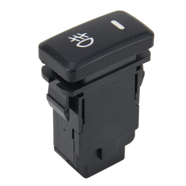 Car Fog Light Lamp Indicator 5 PIN On and Off Button Switch Control 4 Cable Auto Car Fog Light 5 Pin Switch On-Off Button Switch for Toyota, Large Size: 6*2.8*1.7cm (Yellow Light) - Image 2