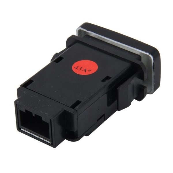 Car Fog Light Lamp Indicator 5 PIN On and Off Button Switch Control 4 Cable Auto Car Fog Light 5 Pin Switch On-Off Button Switch for Toyota, Large Size: 6*2.8*1.7cm (Yellow Light) - Image 3