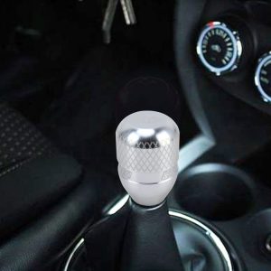 Universal Car Gear Shift Knob Modified Car Gear Shift Knob Auto Transmission Shift Lever Knob Gear Knobs (Silver)