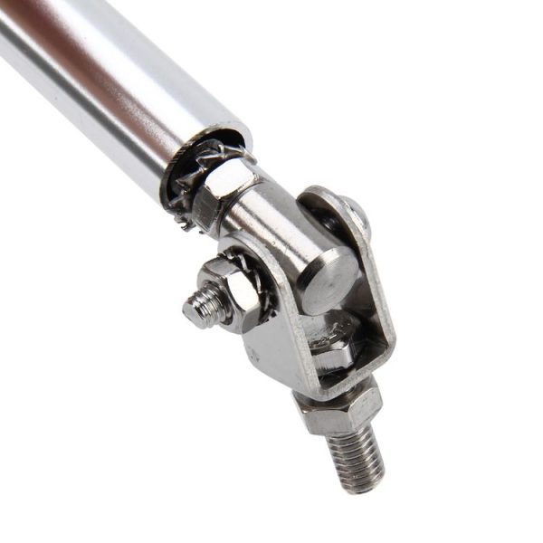 2 PCS Car Modification Large Surrounded By The Rod Telescopic Lever Front and Rear Bars Fixed Front Lip Back Shovel Adjustable Small Rod, Length: 7.5cm (Silver) - Image 3