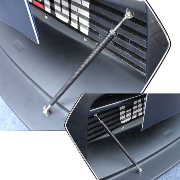 2 PCS Car Modification Large Surrounded By The Rod Telescopic Lever Front and Rear Bars Fixed Front Lip Back Shovel Adjustable Small Rod, Length: 7.5cm (Silver) - Image 5