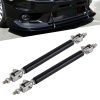 2 PCS Car Modification Large Surrounded By The Rod Telescopic Lever Front and Rear Bars Fixed Front Lip Back Shovel Adjustable Small Rod, Length: 10cm (Black)