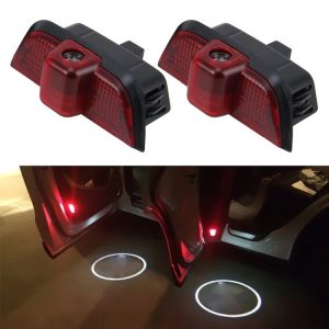 2 PCS LED Car Door Welcome Logo Car Brand 3D Shadow Light for Mercedes-Benz