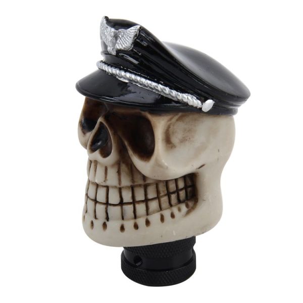 Universal Skull with A Hat Shape Car Gear Shift Knob Modified Car Gear Shift Knob Auto Transmission Shift Lever Knob Resin Gear Knobs - Image 2